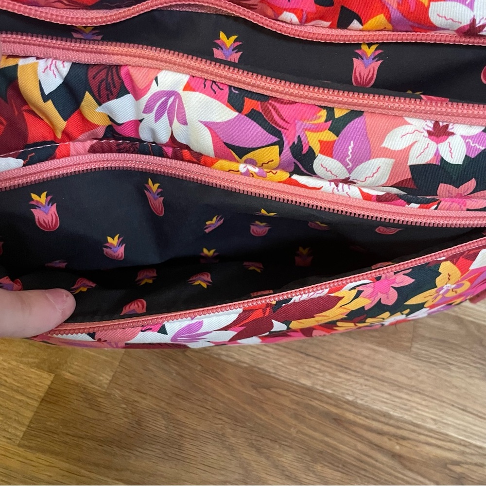 Vera Bradley Utility Crossbody Bag “Rosa Floral” - Picture 9 of 11